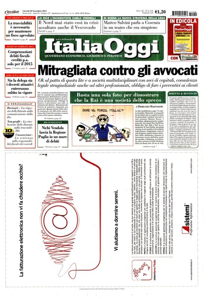 Italia oggi : quotidiano di economia finanza e politica